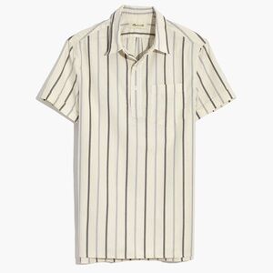 Madewell Short-Sleeve Pullover Workshirt in Montpellier Stripe